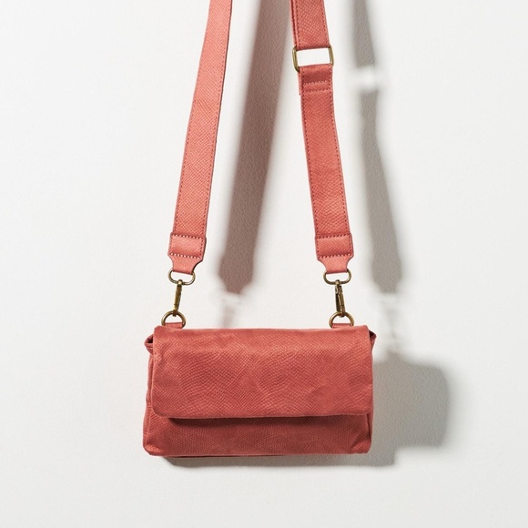 NWIT Anthropologie Mauve Envelope Crossbody Bag - Picture 1 of 3